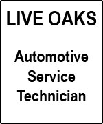Live Oaks Auto Service Tech